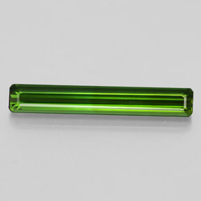 Tourmaline vert naturelle taille émeraude, 2,46 ct, VS