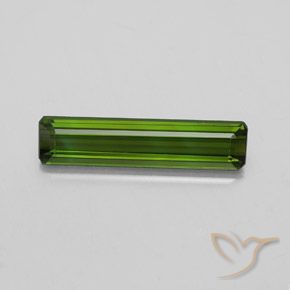 2.09ct Naturel Vert foncé Tourmaline, Taille émeraude, VS