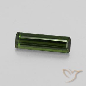 Tourmaline Vert terreux naturelle Taille émeraude, 2.04 ct, VS-SI