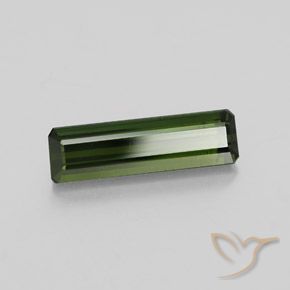 Tourmaline Vert terreux naturelle Taille émeraude, 2.04 ct, VS-SI
