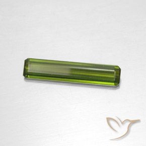 Tourmaline Vert algues marines naturelle Octogone / coupe Émeraude, 1.88 ct, VVS-VS