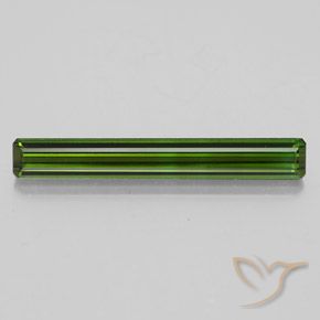 2.49ct Naturel Vert terreux Tourmaline, Taille émeraude, VVS-VS