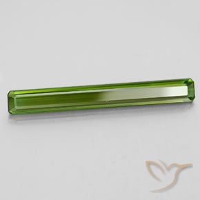 Tourmaline Vert foncé naturelle Octogone / coupe Émeraude, 2.27 ct, VVS