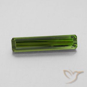 2.58ct Naturel Vert foncé Tourmaline, Taille émeraude, VVS