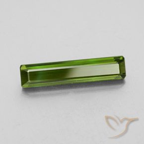 Tourmaline Vert foncé naturelle Octogone / coupe Émeraude, 2.44 ct, VVS