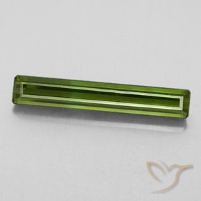 2.61ct Naturel Vert terreux Tourmaline, Taille émeraude, VVS