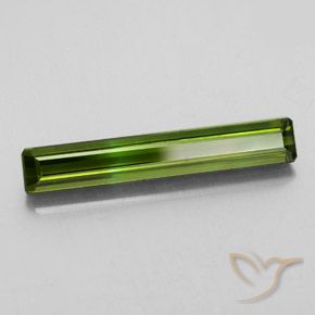 Tourmaline Vert terreux naturelle Octogone / coupe Émeraude, 2.61 ct, VVS