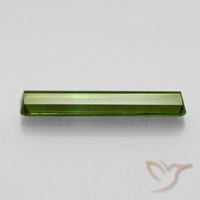 Tourmaline Vert terreux naturelle Octogone / coupe Émeraude, 2.61 ct, VVS