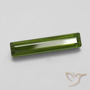 Tourmaline Vert algues marines naturelle Octogone / coupe Émeraude, 2.61 ct, VVS