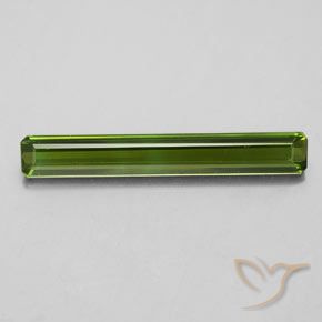 2.14ct Naturel Vert foncé Tourmaline, Taille émeraude, VVS