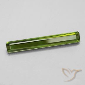 Tourmaline Vert foncé naturelle Octogone / coupe Émeraude, 2.14 ct, VVS