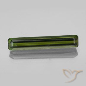 2.36ct Naturel Forêt verte Tourmaline, Taille émeraude, VVS-VS