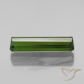 Tourmaline Vert terreux naturelle Octogone / coupe Émeraude, 2.22 ct, VVS-VS