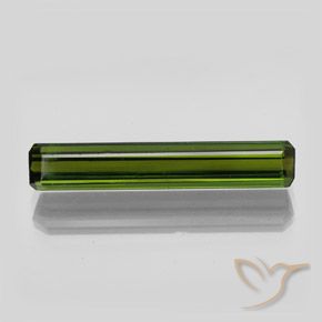 2.70ct Naturel Forêt verte Tourmaline, Taille émeraude, VVS-VS