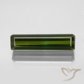 2.34ct Naturel Vert foncé Tourmaline, Taille émeraude, VVS-VS