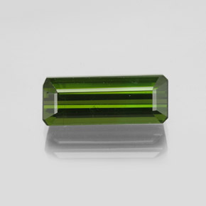 Tourmaline Vert terreux naturelle Taille émeraude, 2,22 ct, VS-SI