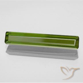 Tourmaline Vert chaud naturelle Octogone / coupe Émeraude, 2.29 ct, VVS