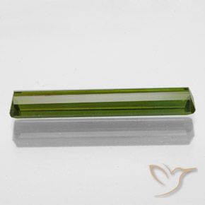 Tourmaline Vert chaud naturelle Octogone / coupe Émeraude, 2.29 ct, VVS