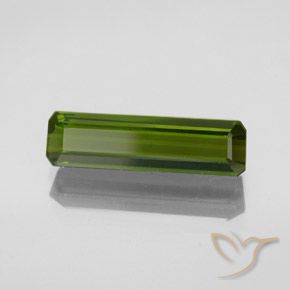 Tourmaline Vert algues marines naturelle Octogone / coupe Émeraude, 2.36 ct, VVS