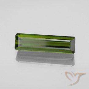 Tourmaline Vert algues marines naturelle Octogone / coupe Émeraude, 2.21 ct, VVS