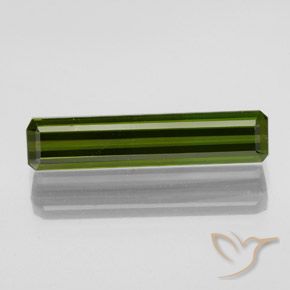 2.08ct Naturel Vert foncé Tourmaline, Taille émeraude, VVS