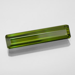 Tourmaline vert naturelle taille émeraude, 2,47 ct, VVS-VS