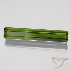 Tourmaline Vert foncé naturelle Octogone / coupe Émeraude, 2.04 ct, VVS-VS