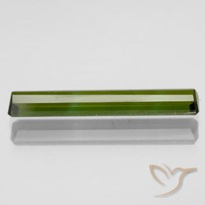 Tourmaline Vert foncé naturelle Octogone / coupe Émeraude, 2.04 ct, VVS-VS