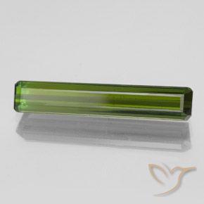 Tourmaline Vert algues marines naturelle Octogone / coupe Émeraude, 2.01 ct, VVS-VS