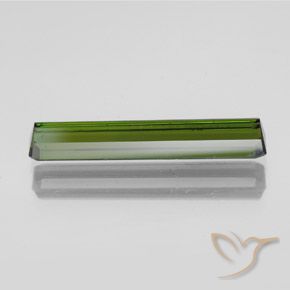 Tourmaline Vert algues marines naturelle Octogone / coupe Émeraude, 2.01 ct, VVS-VS