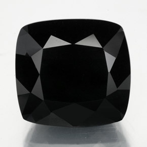 Tourmaline noir naturelle coupe coussin, 11,81 ct, opaque