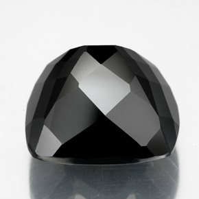 Tourmaline noir naturelle coupe coussin, 11,81 ct, opaque