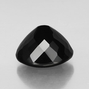 Tourmaline noir naturelle coupe ovale, 11,51 ct, opaque