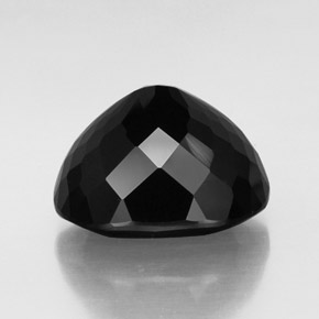 Tourmaline noir naturelle coupe ovale, 24,64 ct, opaque