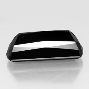 Tourmaline noir naturelle forme fantaisie, 34,12 ct, opaque
