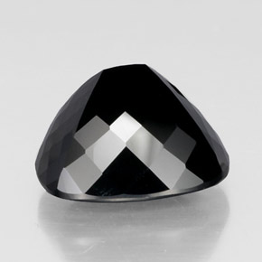 Tourmaline schorl naturelle coupe coussin, 22,46 ct, opaque