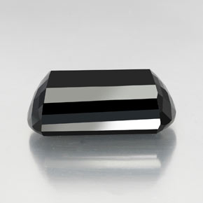 Tourmaline noir naturelle forme fantaisie, 40,88 ct, opaque