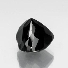 Tourmaline noir naturelle forme de coeur, 19,13 ct, opaque