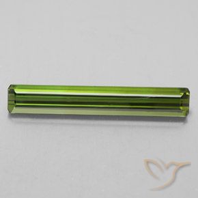 2.28ct Naturel Medium Light Green Tourmaline, Taille émeraude, VVS