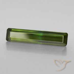 Tourmaline Medium Light Green naturelle Octogone / coupe Émeraude, 2.57 ct, VVS-VS