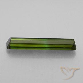 Tourmaline Medium Light Green naturelle Octogone / coupe Émeraude, 2.57 ct, VVS-VS