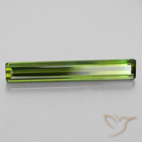 Tourmaline Vert terreux naturelle Octogone / coupe Émeraude, 2.52 ct, VVS-VS