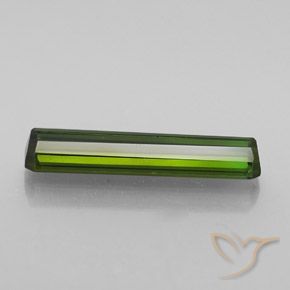 Tourmaline Vert jaunâtre naturelle Octogone / coupe Émeraude, 2.21 ct, VVS