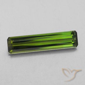 2.18ct Naturel Vert moyen Tourmaline, Taille émeraude, VVS-VS