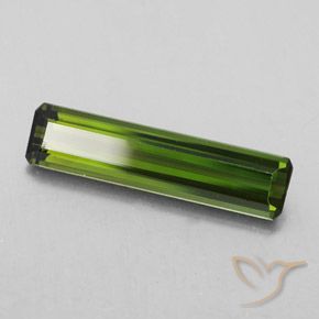 Tourmaline Vert moyen naturelle Octogone / coupe Émeraude, 2.18 ct, VVS-VS