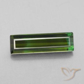 2.92ct Naturel Forêt verte Tourmaline, Taille émeraude, VS-SI