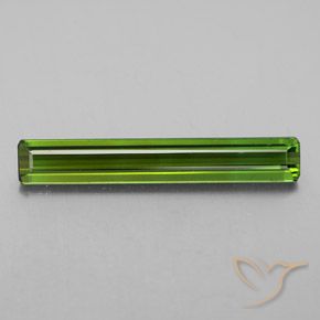 2.98ct Naturel Vert jaunâtre Tourmaline, Taille émeraude, VVS-VS