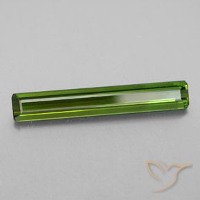 Tourmaline Vert jaunâtre naturelle Octogone / coupe Émeraude, 2.98 ct, VVS-VS