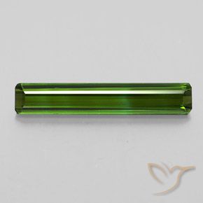 2.29ct Naturel Vert terreux Tourmaline, Taille émeraude, VVS