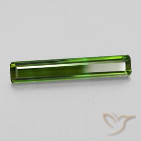 Tourmaline Vert terreux naturelle Octogone / coupe Émeraude, 2.29 ct, VVS